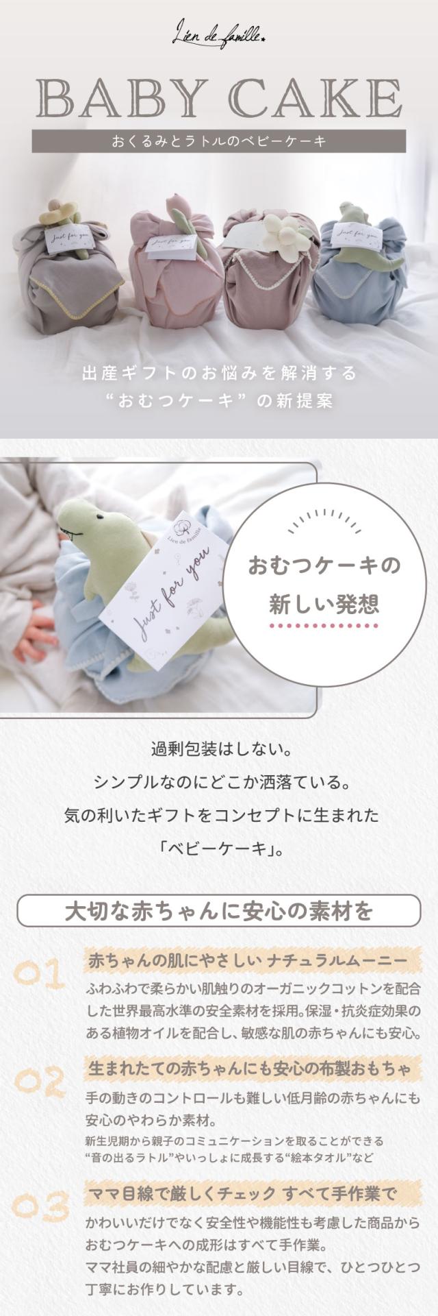 おくるみとラトルのベビーケーキ お祝い 出産祝い 可愛い