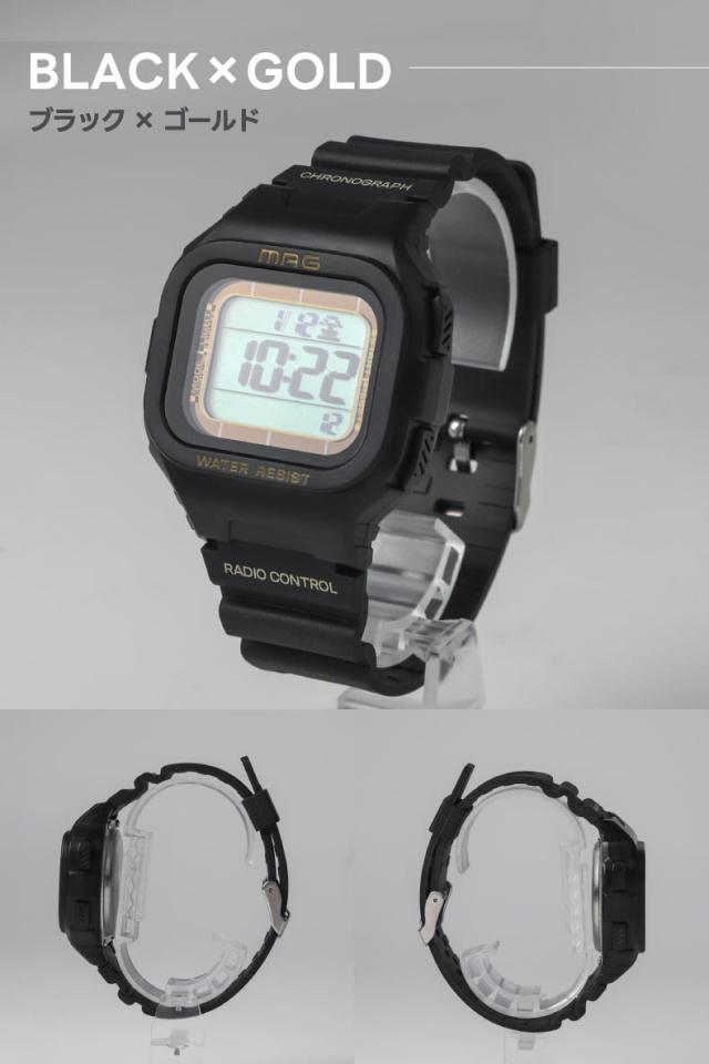 スマートな印象を与える電波ソーラー腕時計