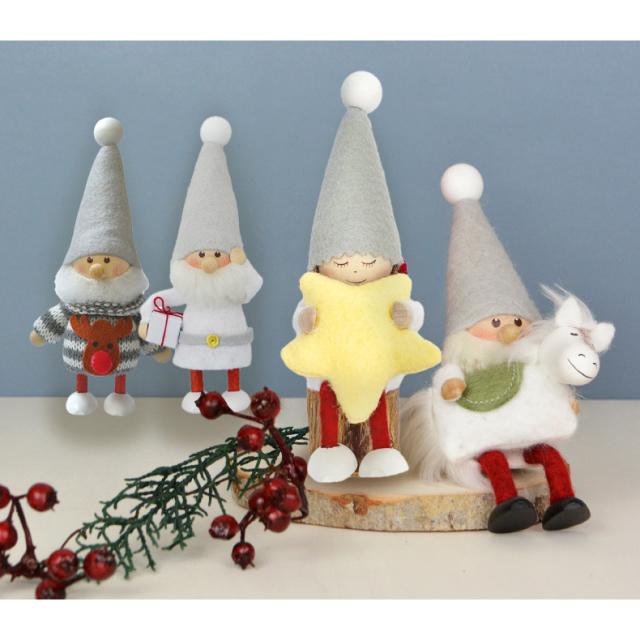 ハンドメイドの木製ニッセ人形 手作りならではの温もりを感じる北欧雑貨