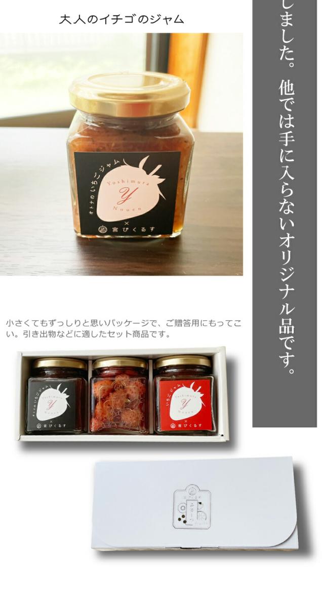 宮ピクルス「いちごずくし」イチゴピクルス・イチゴジャム・大人のイチゴジャムのセット