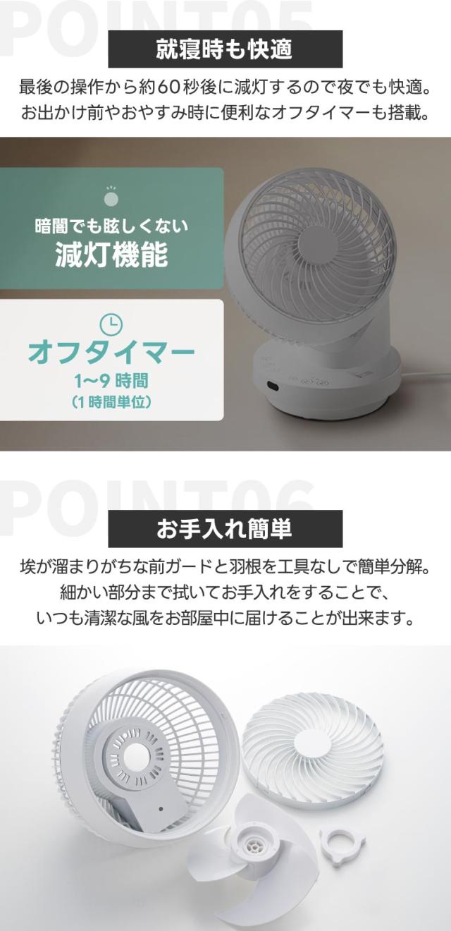 コンパクトサイズの多機能DCサーキュレーター