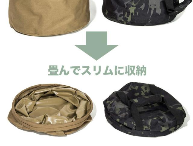 オレゴニアンキャンパー タイニー キャンプバケット 12L 折りたたみ 防水 バケツ