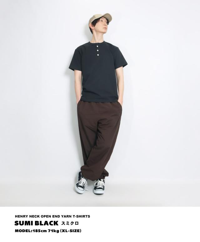 ヘンリーネックtシャツ