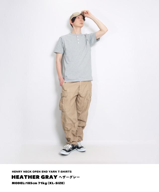 ヘンリーネックtシャツ