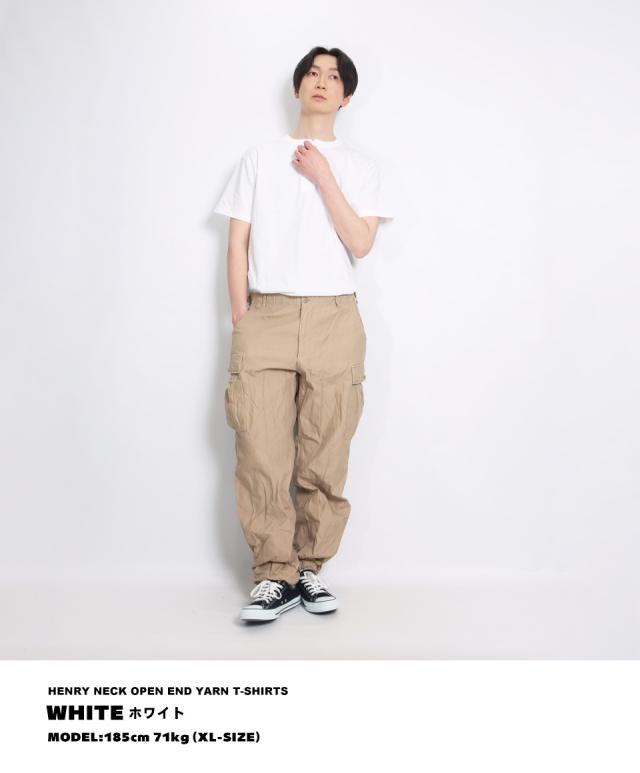 ヘンリーネックtシャツ