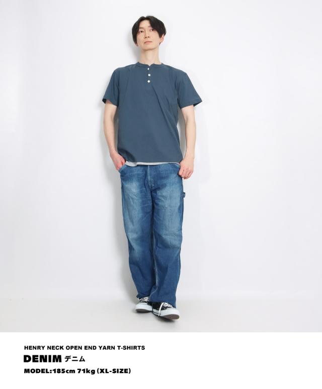 ヘンリーネックtシャツ
