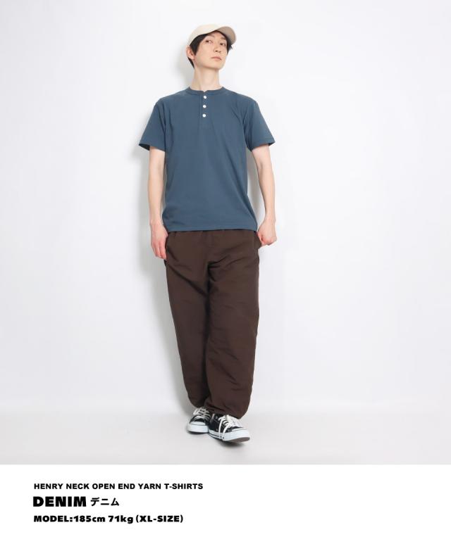 ヘンリーネックtシャツ