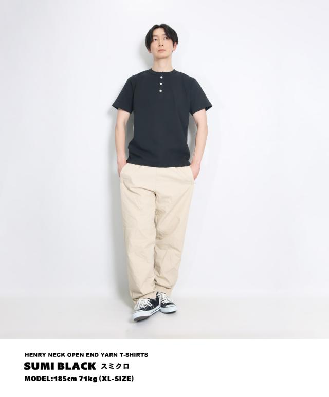 ヘンリーネックtシャツ