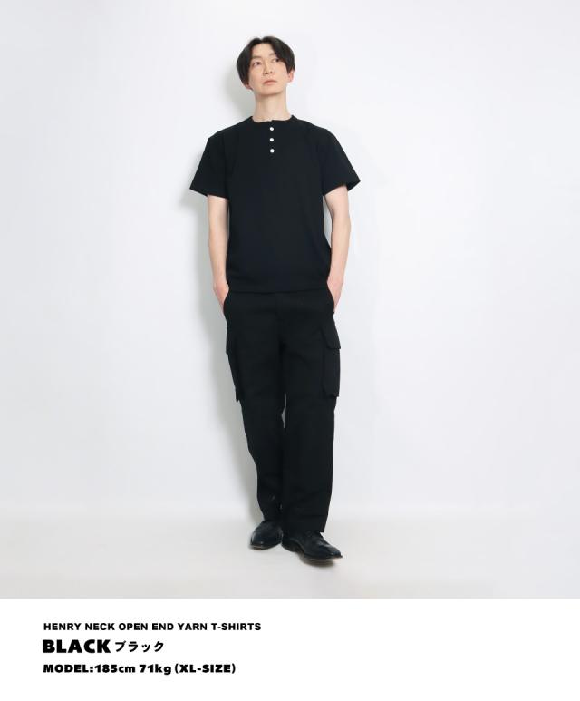 ヘンリーネックtシャツ