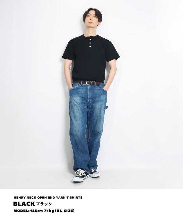 ヘンリーネックtシャツ
