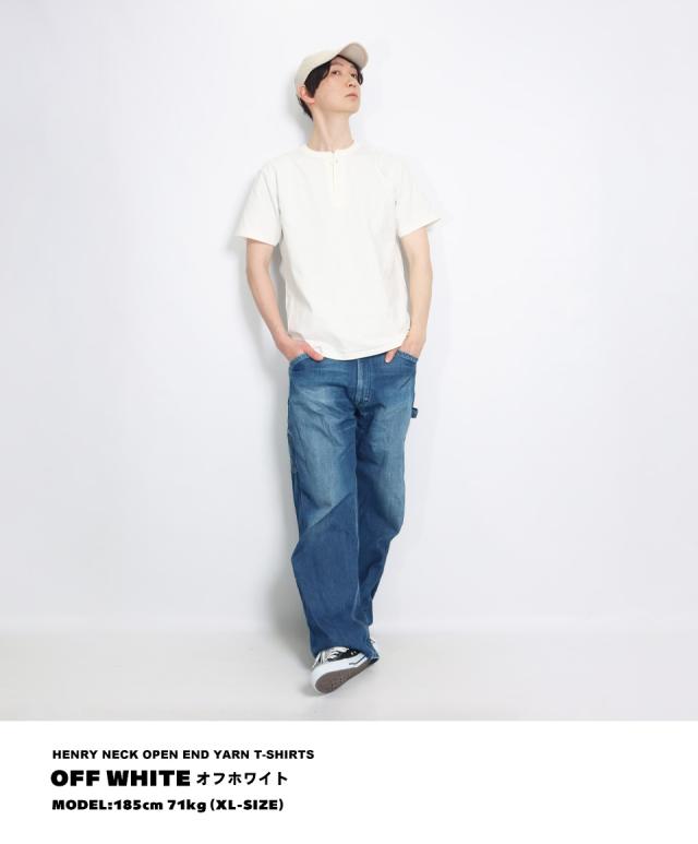 ヘンリーネックtシャツ