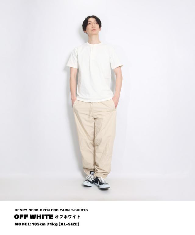 ヘンリーネックtシャツ