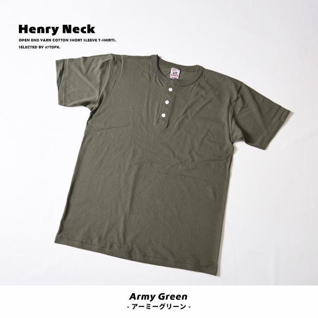 ヘンリーネックtシャツ