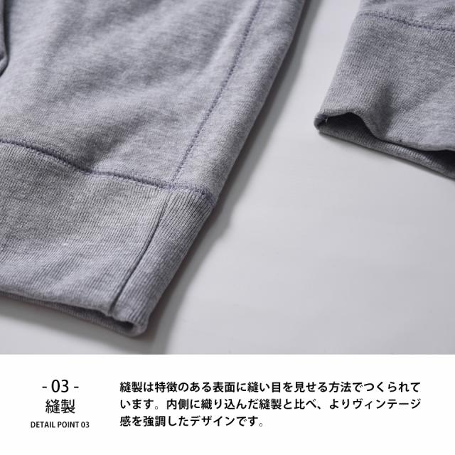 厚手のジップパーカー