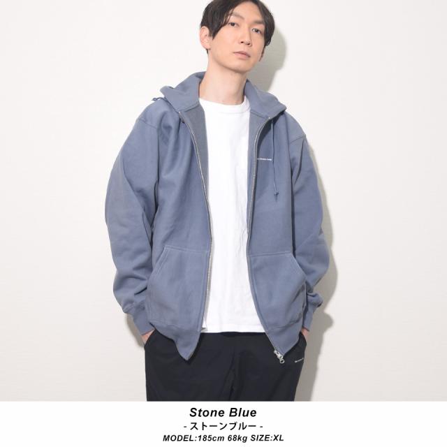 厚手ジップパーカー