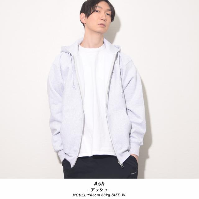 厚手ジップパーカー