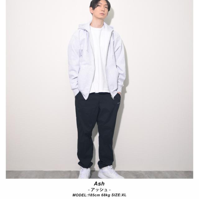 厚手ジップパーカー