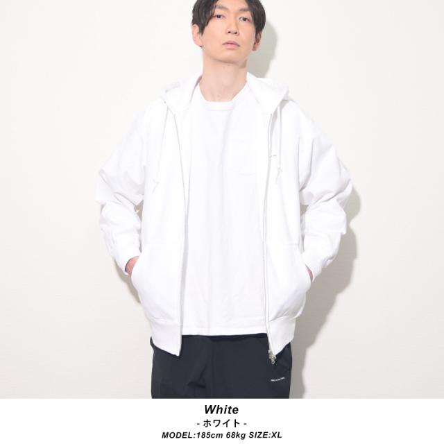 厚手ジップパーカー