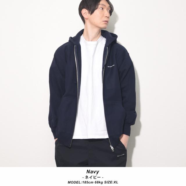 厚手ジップパーカー