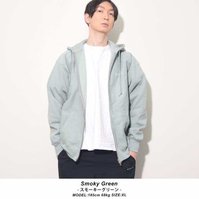 厚手ジップパーカー