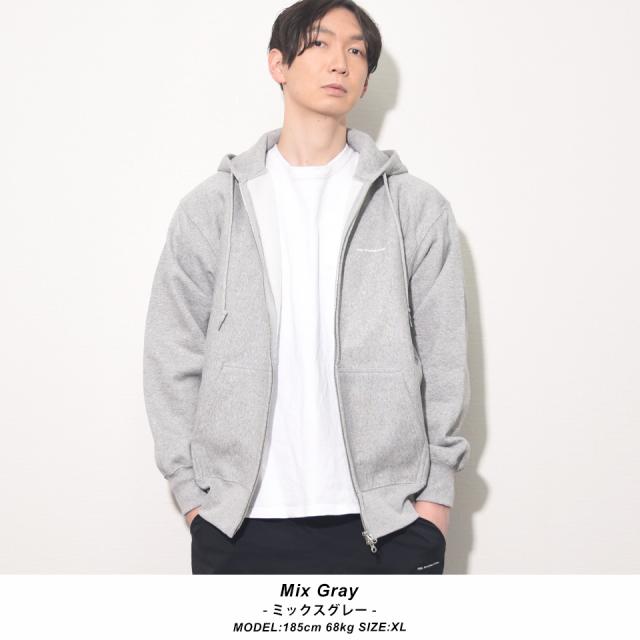 厚手ジップパーカー