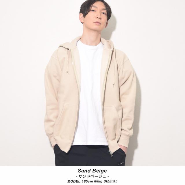 厚手ジップパーカー