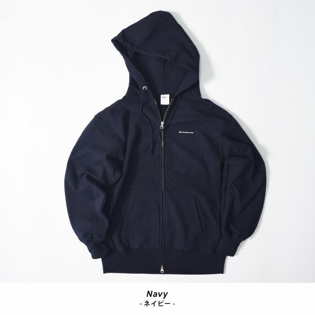 厚手ジップパーカー