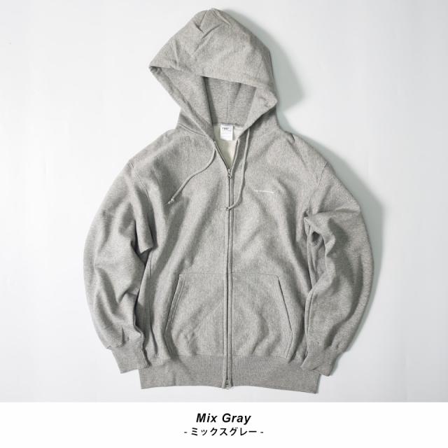 厚手ジップパーカー