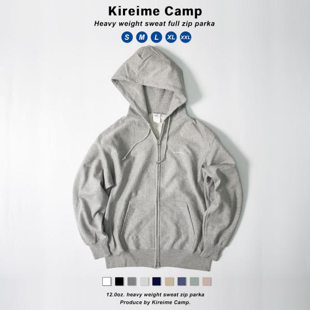 厚手ジップパーカー