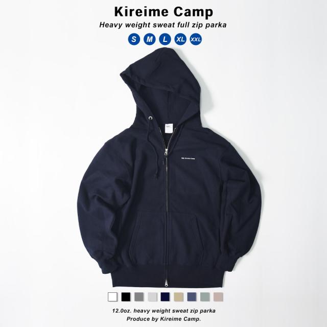 厚手ジップパーカー