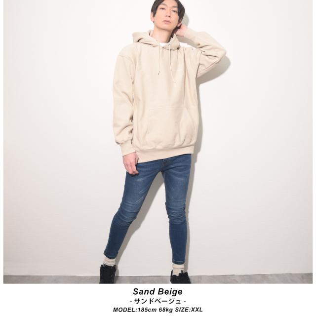 厚手プルオーバーパーカー