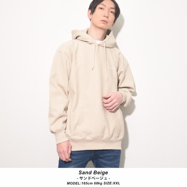 厚手プルオーバーパーカー