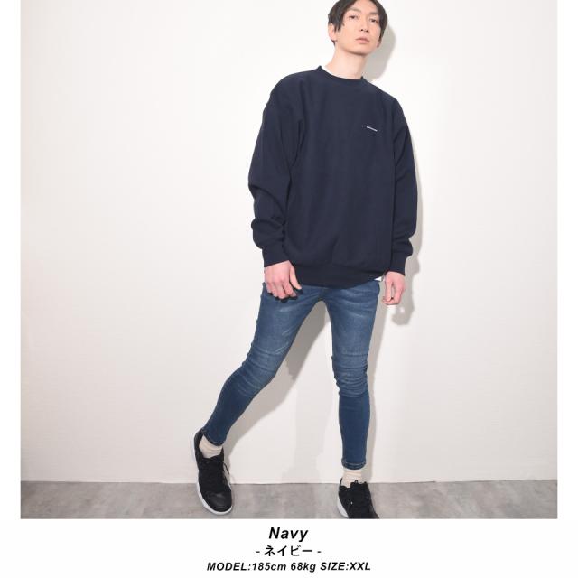 厚手クルーネックスウェット