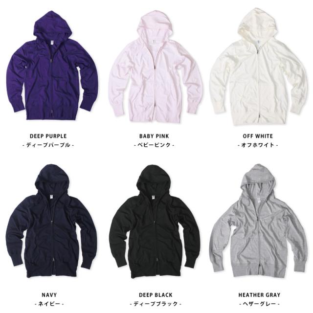薄手パーカー,メンズ,無地,ジップ,パーカー,レディース
