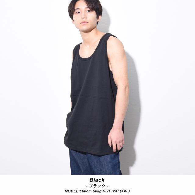 タンクトップ 無地 メンズ 大きいサイズ 2XL 3XLノースリーブ 夏服