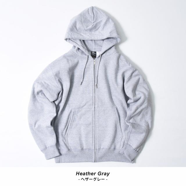 厚手のジップパーカー