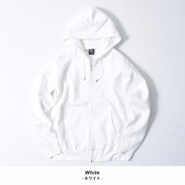 厚手のジップパーカー