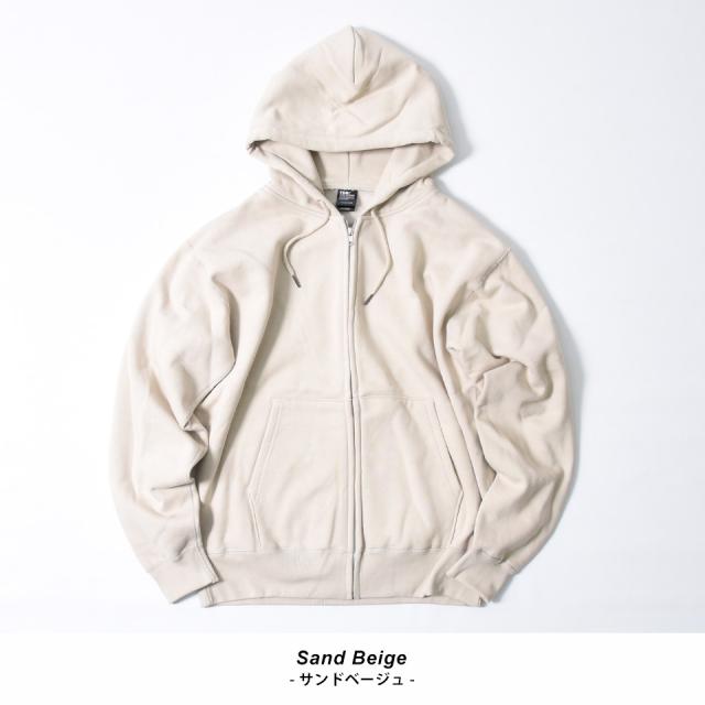 厚手のジップパーカー