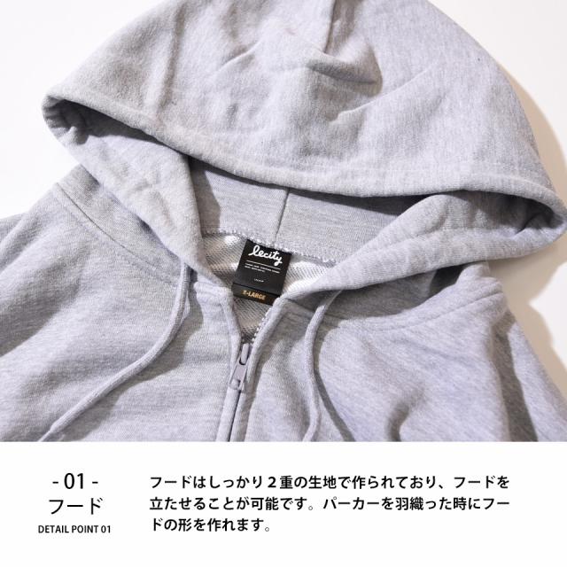 ジップパーカーの詳細