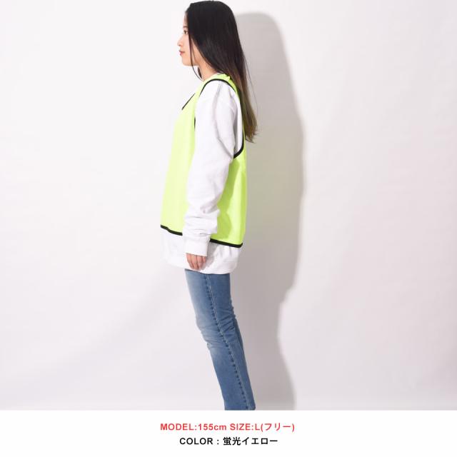 無地メッシュビブス