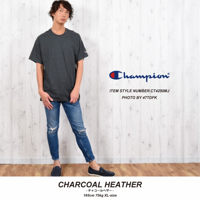 チャンピオン CHAMPION Tシャツ メンズ 無地 ビッグシルエット| 白tシャツ 半袖 tシャツ おしゃれ 厚手 白 赤 カラー ヘビーウェイト  オ