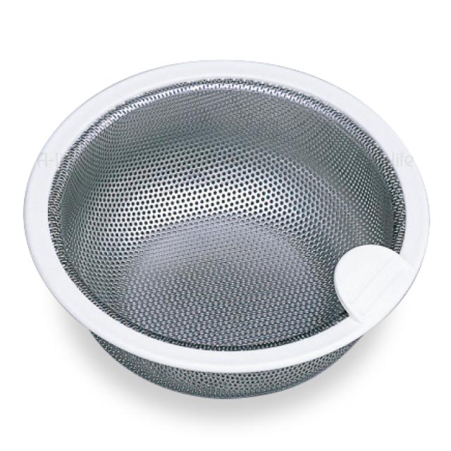 ステンレス浅型ゴミカゴ135mm日本製