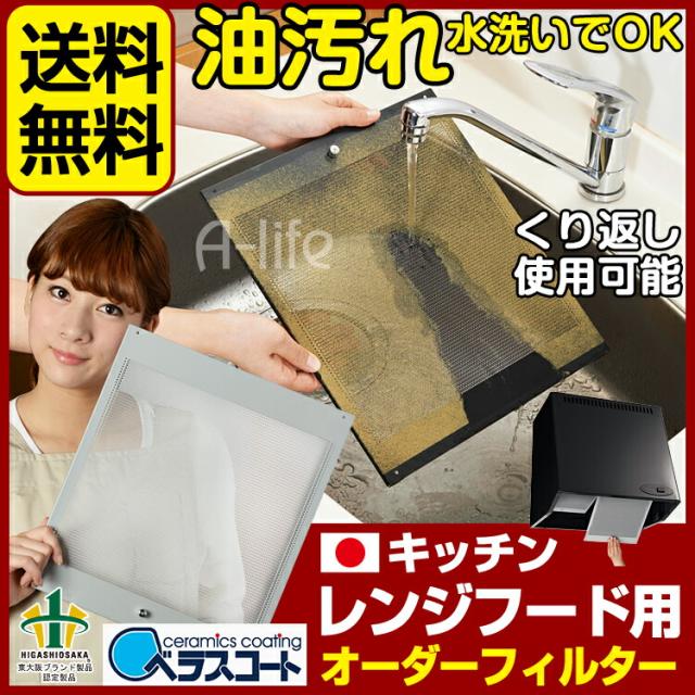ベラスコートキッチンレンジフード用オーダーフィルター３枚タイプ