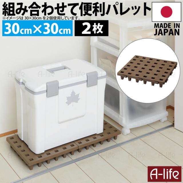 ジョイントパレットミニ30×30cm2枚日本製プラスチックすのこ