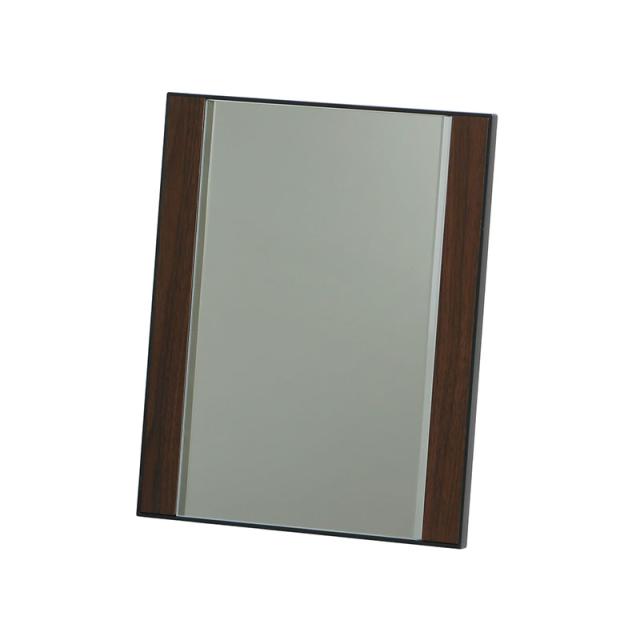 スタンドミラー卓上１個ホワイトブラウン木目調サイドフレーム角度調節折りたたみ鏡化粧鏡メイクコンパクト