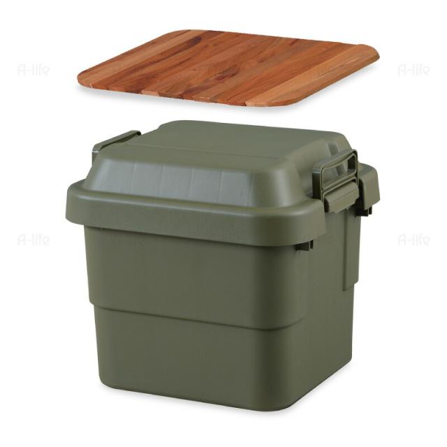 トランク収納ケース30Lテーブルトップセットカーキ