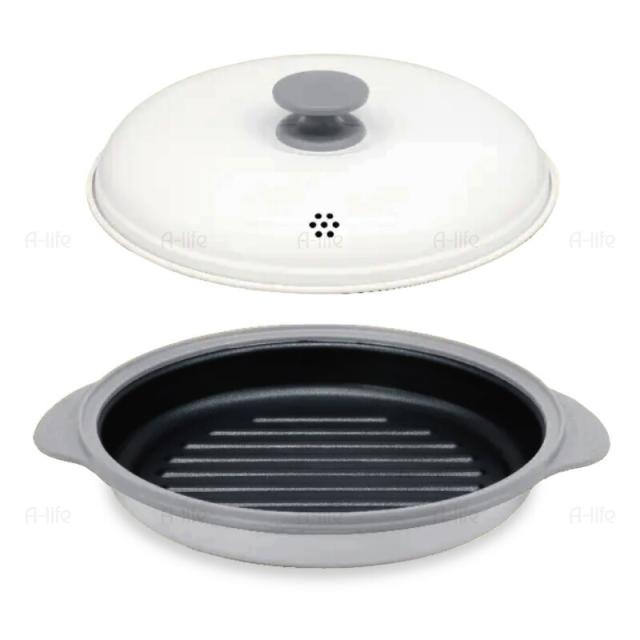 グリルパン電子レンジ用レンジ調理器１個食洗機OK簡単調理レシピ付き