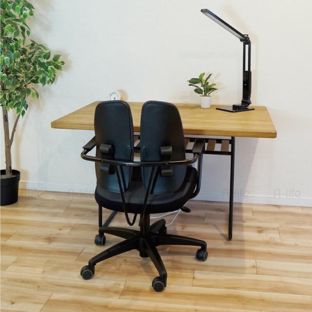 デスクチェア肘掛け付きデュオレストキャスターコンパクトチェアー椅子