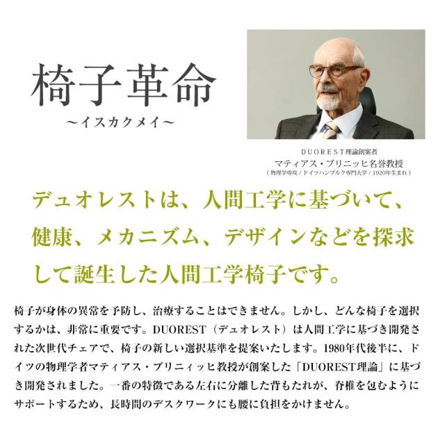 デスクチェア肘掛け付きデュオレストキャスターコンパクトチェアー椅子
