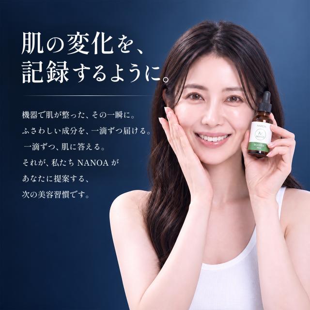 肌の変化を、記録するように